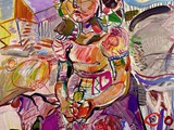 spanish-painting-contemporary-modern.girl-with-sparrow-(100-x-81-cm)-tecnica-mixta-sobre-lienzo
